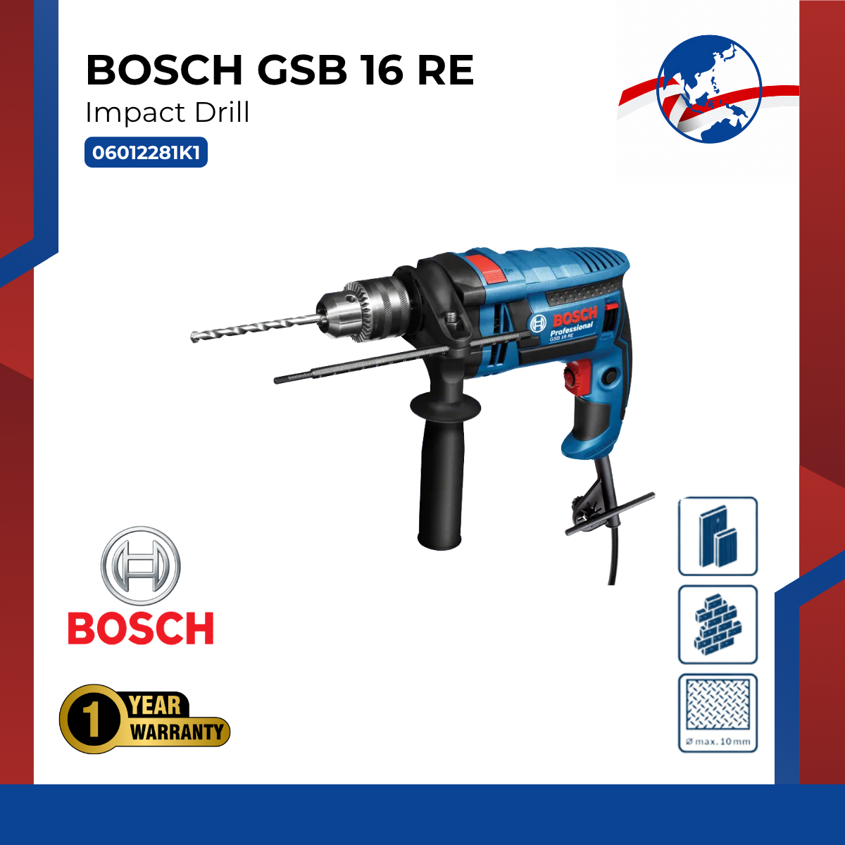 BOSCH Impact Drill GSB 16 RE